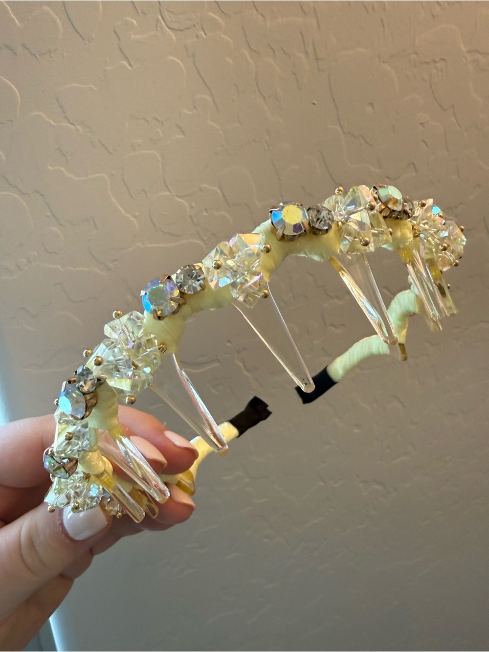 Yellow Crystal Hair Headband High Quality